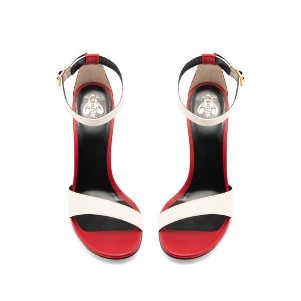 ARNIA - Sophie Nappa Cream Nappa Red Sandal