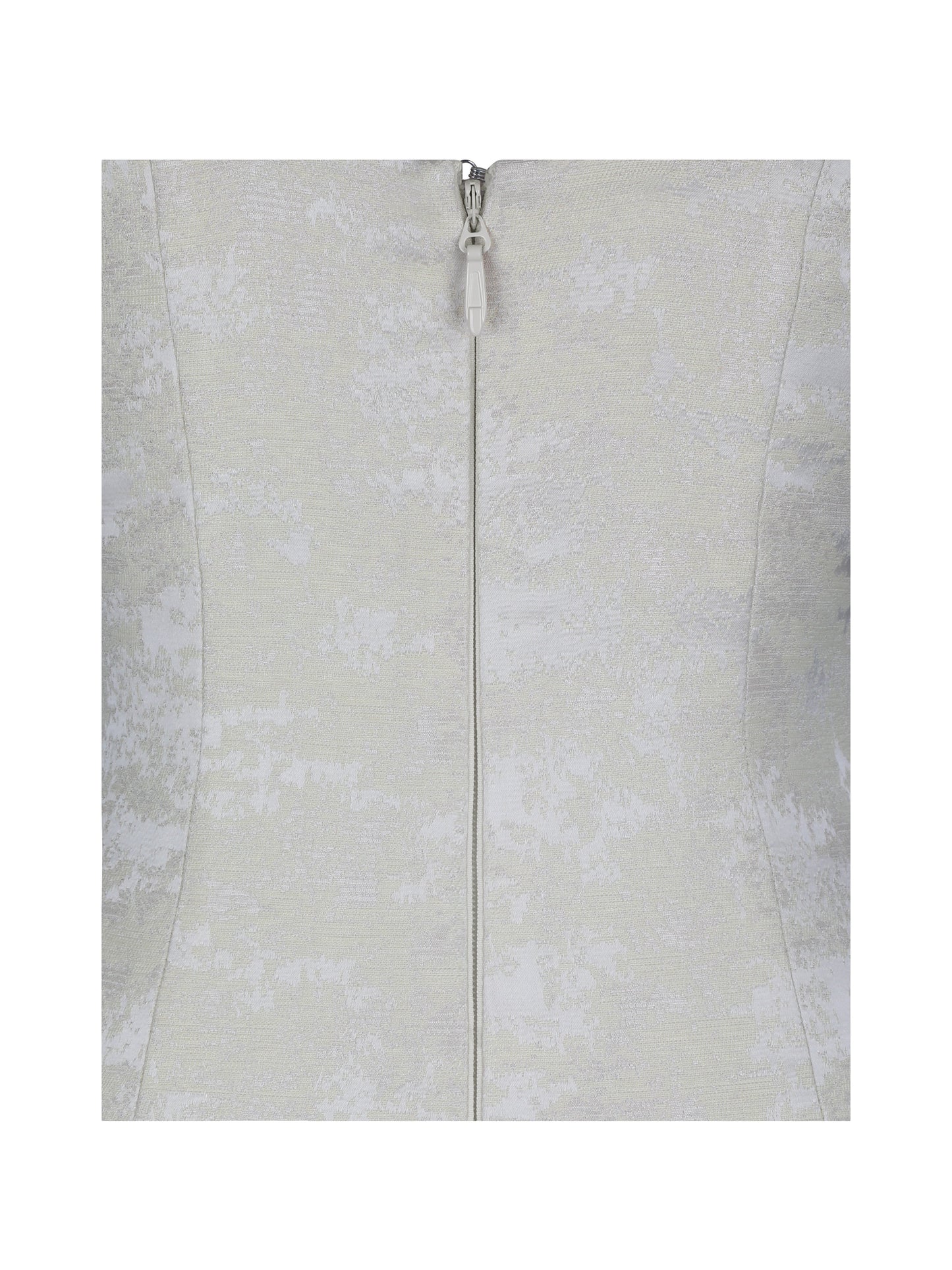 Chelsea Ivory Jacquard Ruched Bust Sweetheart Midi Dress