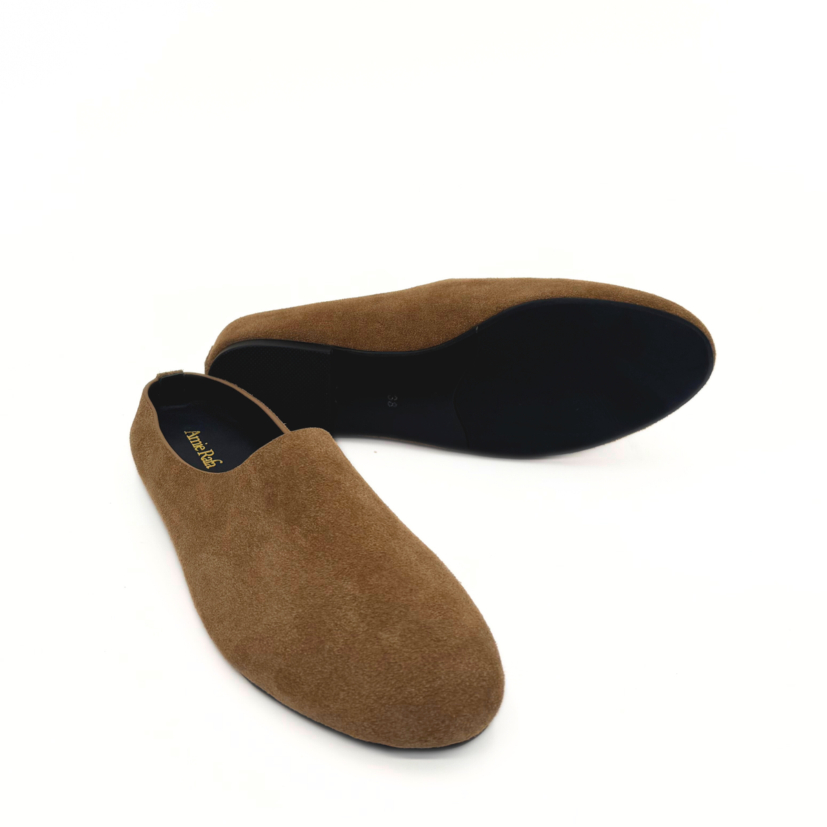 Blade Suede Mules - Taupe