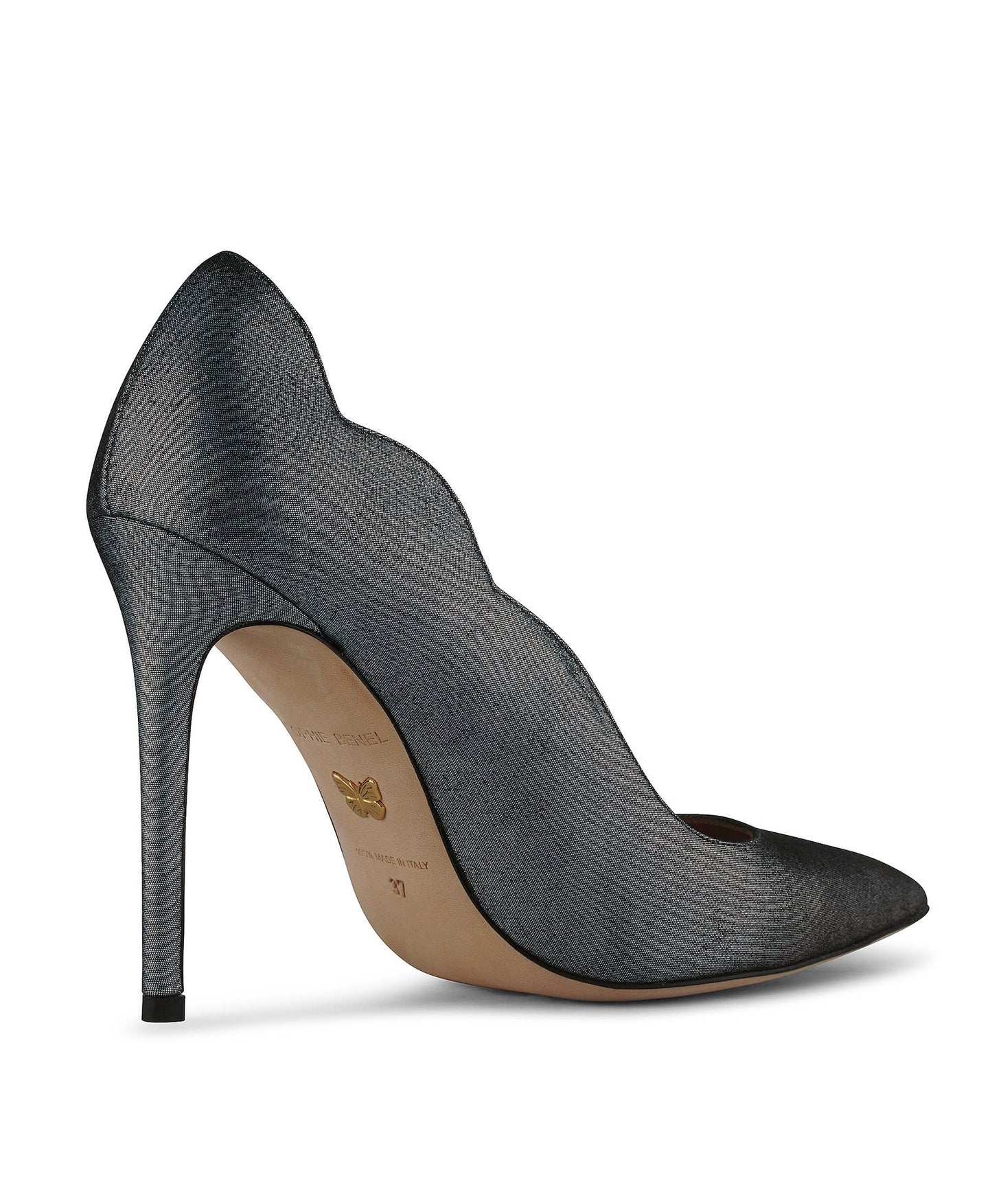SOPHIE BENEL PARIS - Black Grey holographic stiletto heel pumps