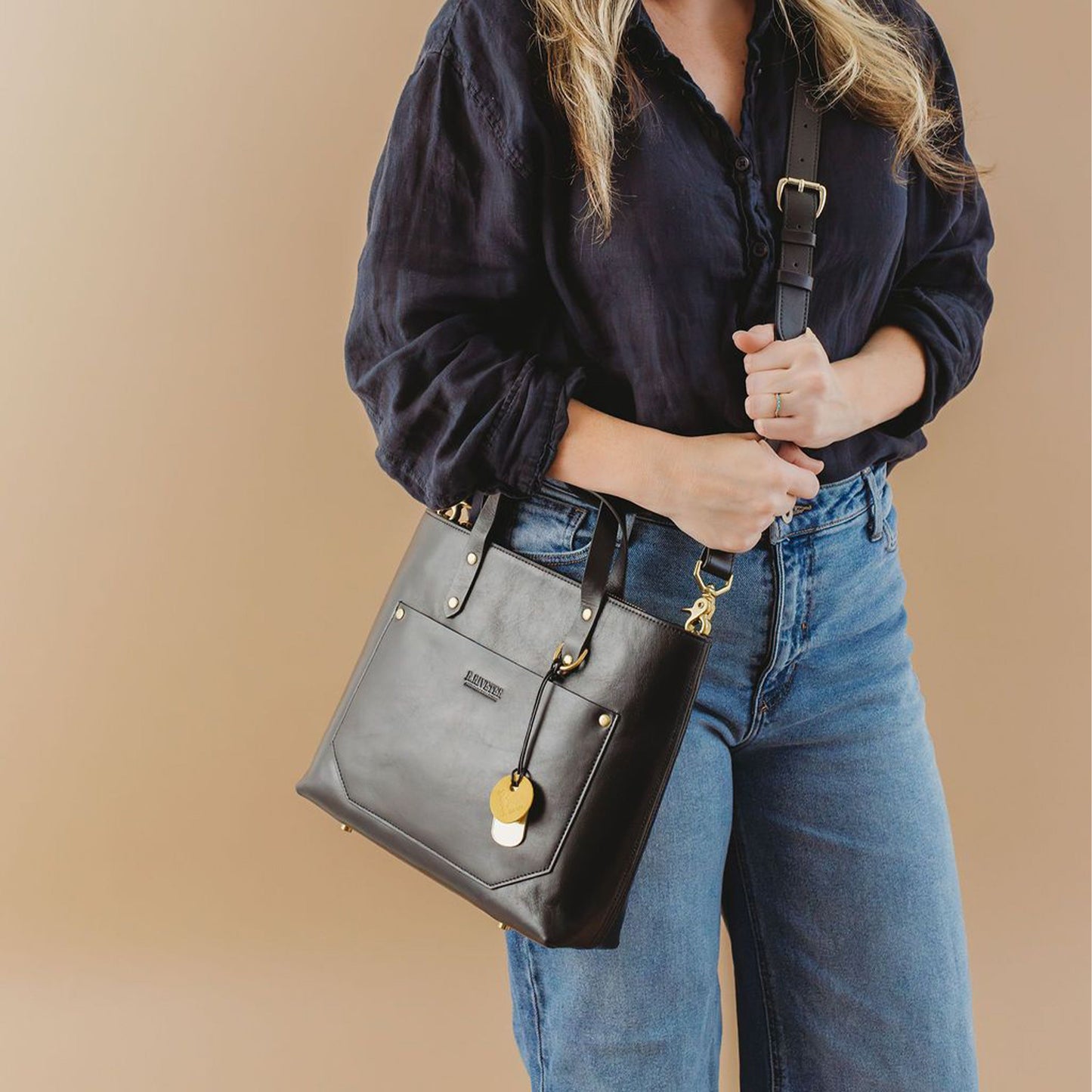 Marcy | Matte Black Leather