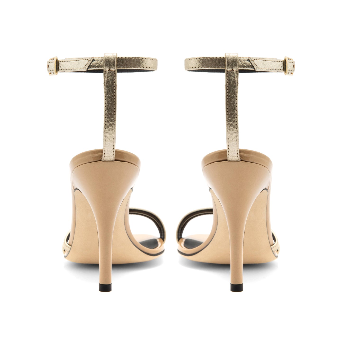 ARNIA - Sara Gold Laminate Sand Paint Sandals