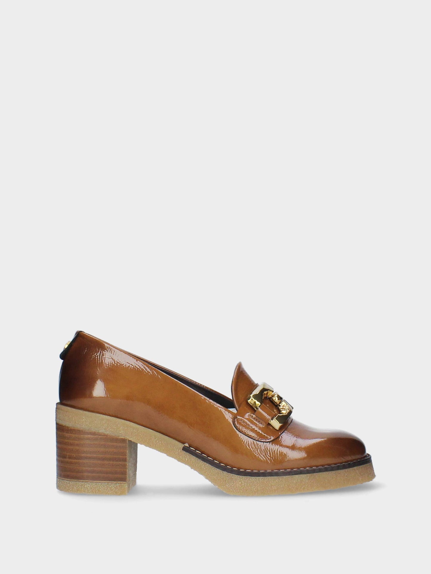MLV Portuguese Shoes - Camel Moccasin with Medium Heel