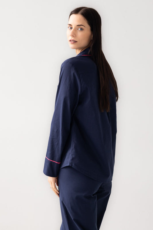 Classic Woven Cotton Pajama Set