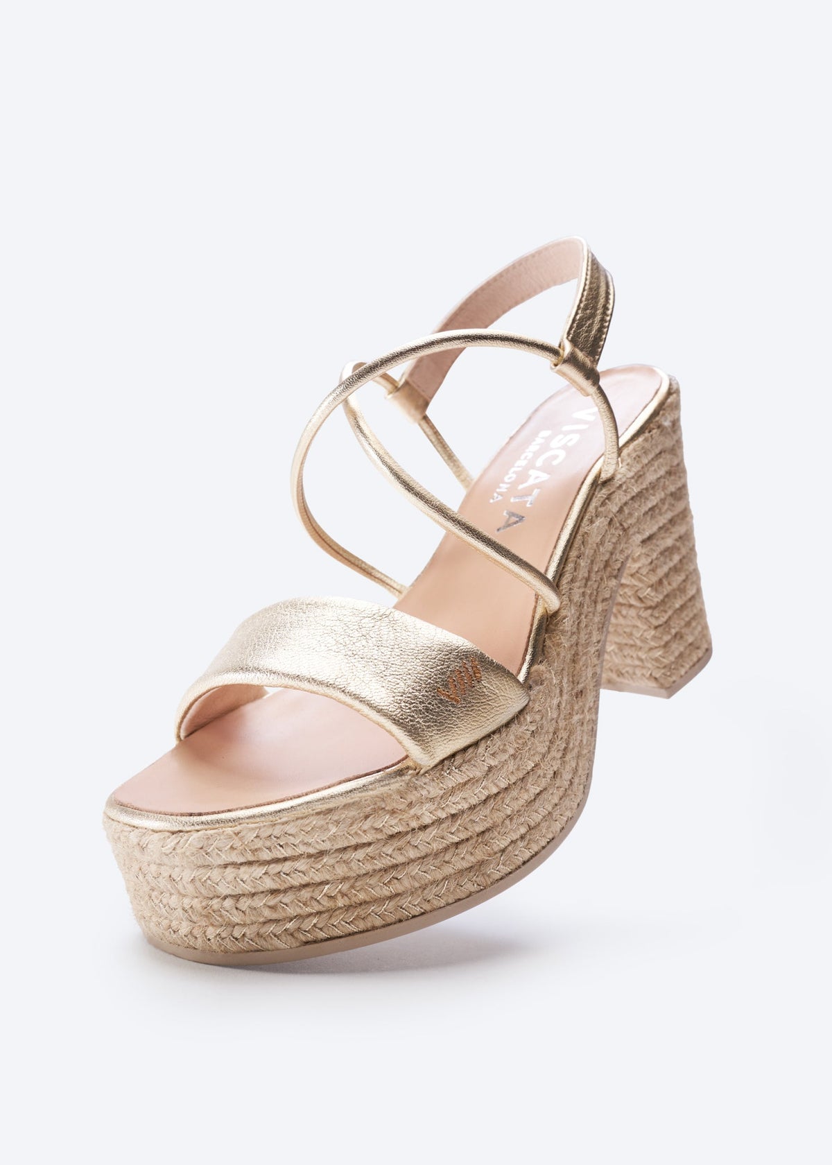 Elia Archive Leather Espadrille Sandal Heels