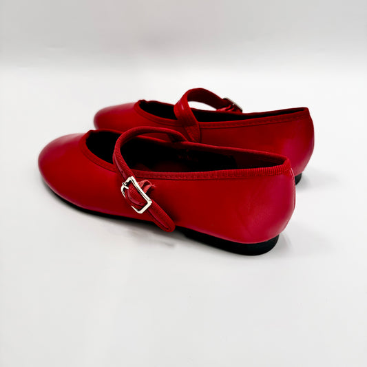 Stephan Paris - Red Mary Jane Flats