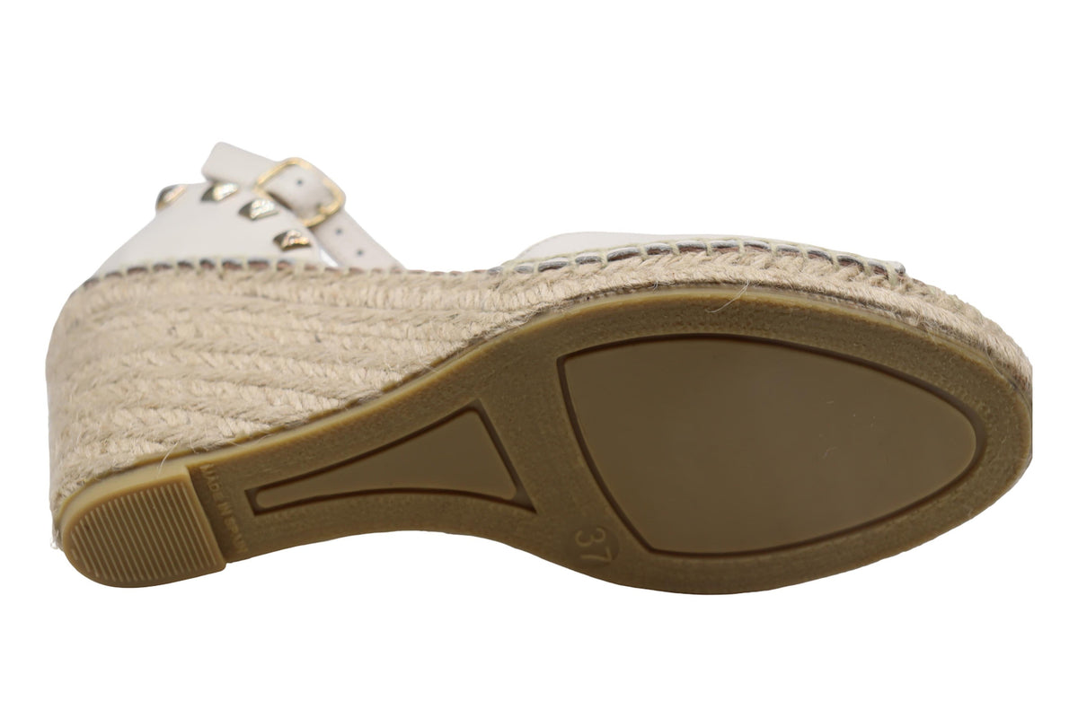 Eric Michael Val Studded Woven Wedge
