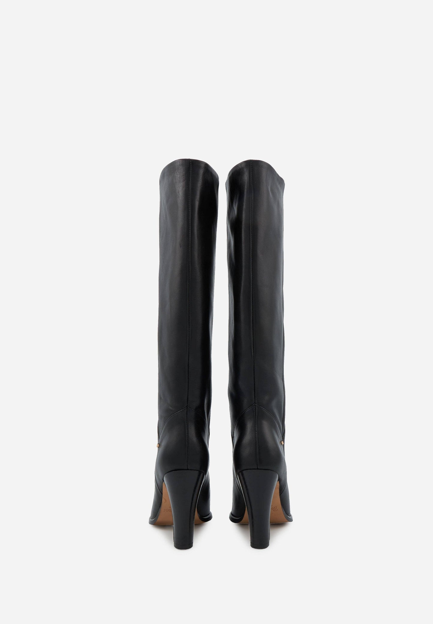 Bons Baisers Paris - Adele Smooth Black Leather Boots