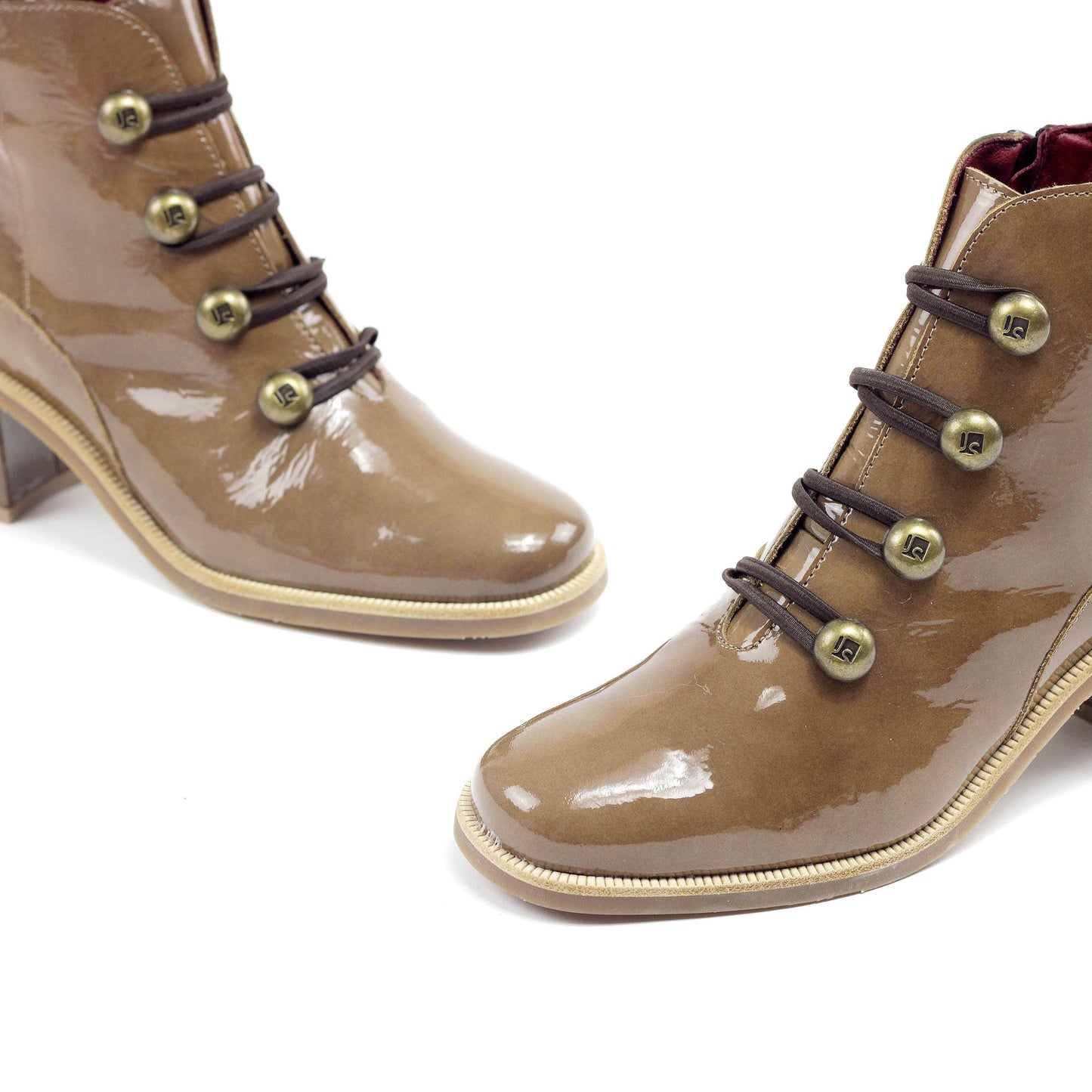 Jose Saenz - Olga Boot - Leather Patent Leather Tierra