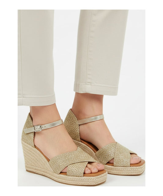 Jimena High Double Band Gold-Woven