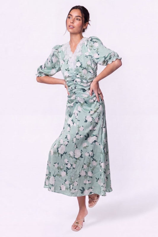 Lina Dress (Green Pattern)