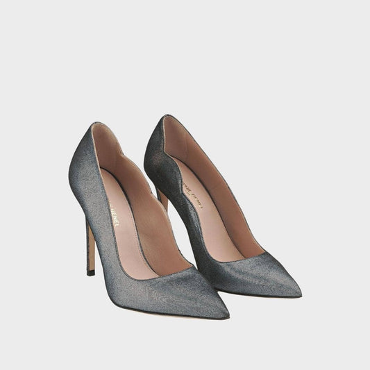 SOPHIE BENEL PARIS - Black Grey holographic stiletto heel pumps