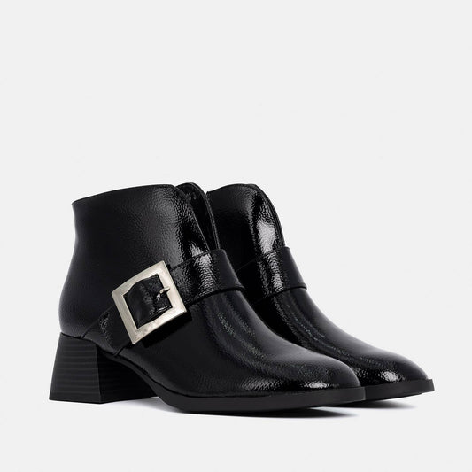 The Happy Monk - Elena Black Patent Leather