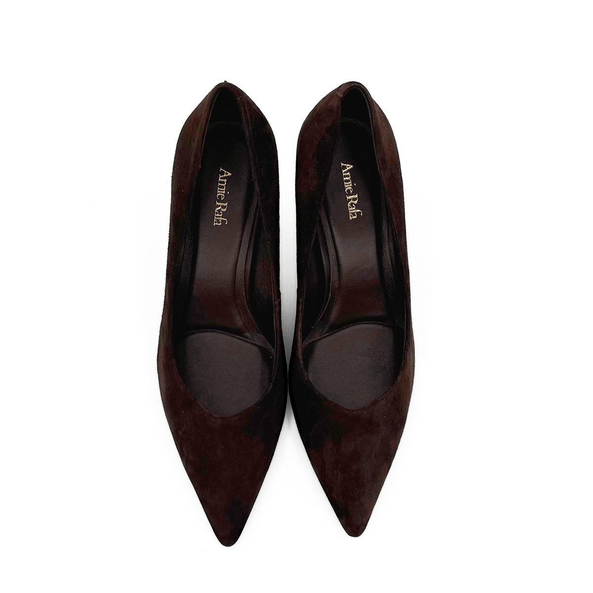 Noreen 90mm Suede Pumps - Brown Suede