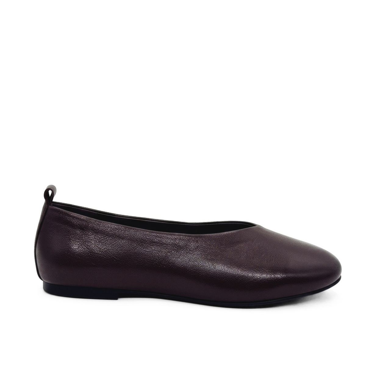 Erika II Leather Ballet Flats - Brown Leather