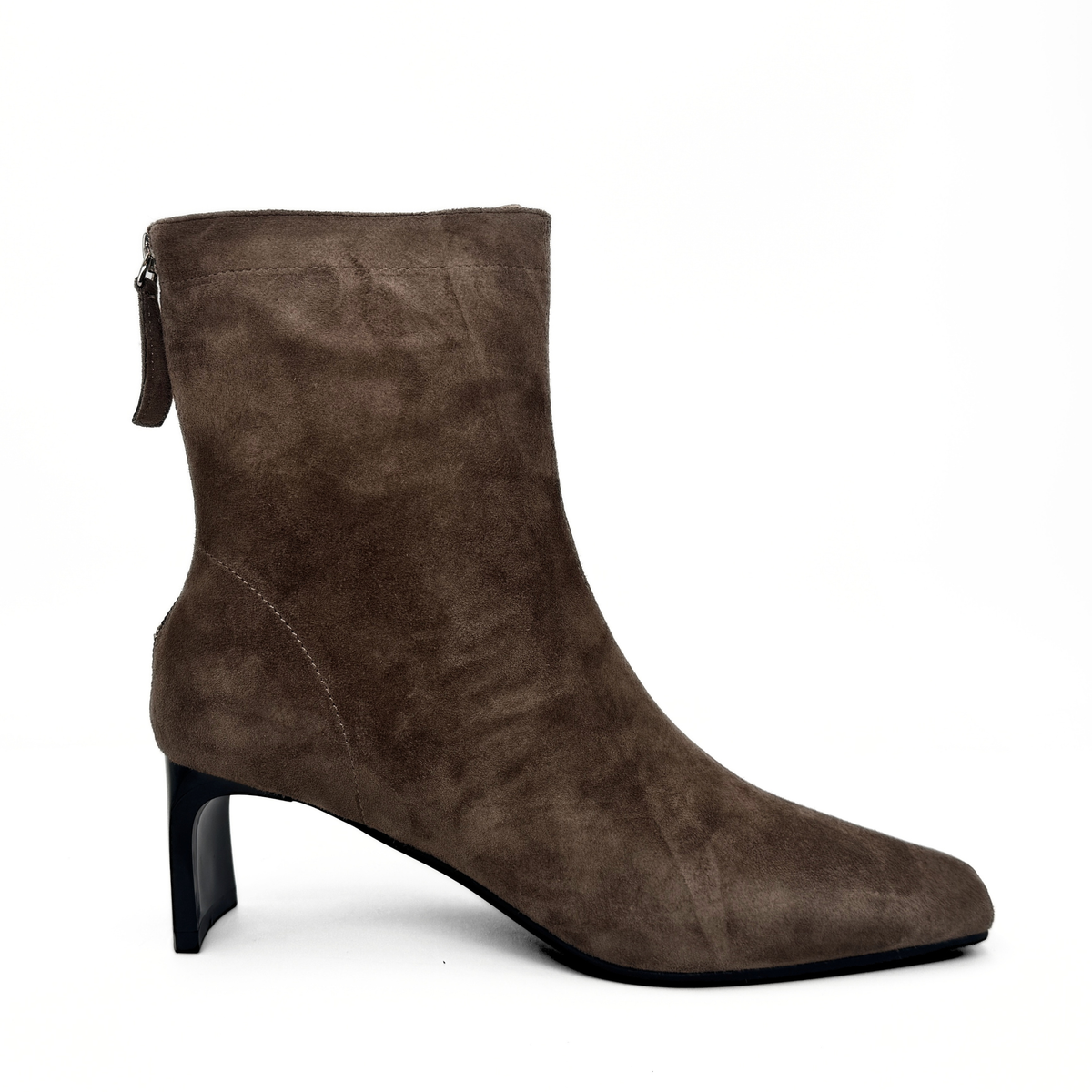 Harlow Suede Booties - Taupe Suede
