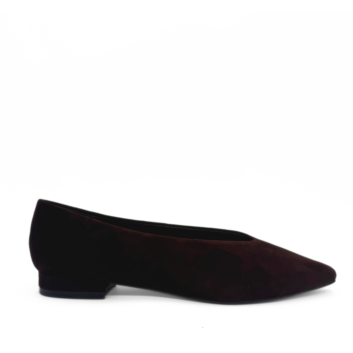 Riley Suede Ballet Flats - Brown Suede