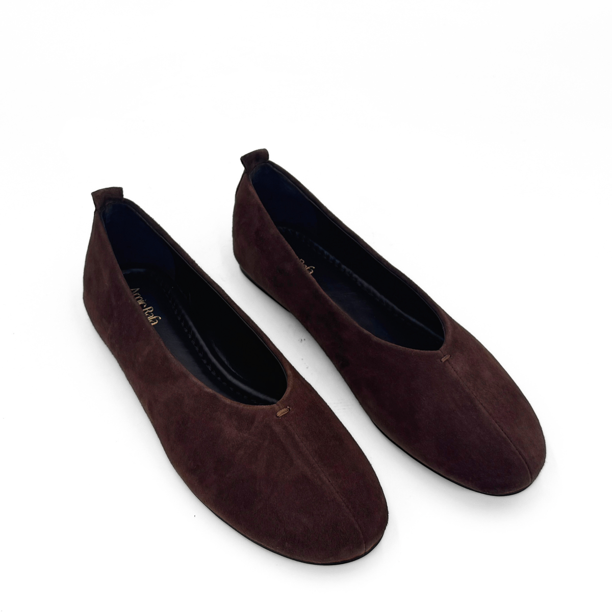 Erika II Suede Ballet Flats - Brown