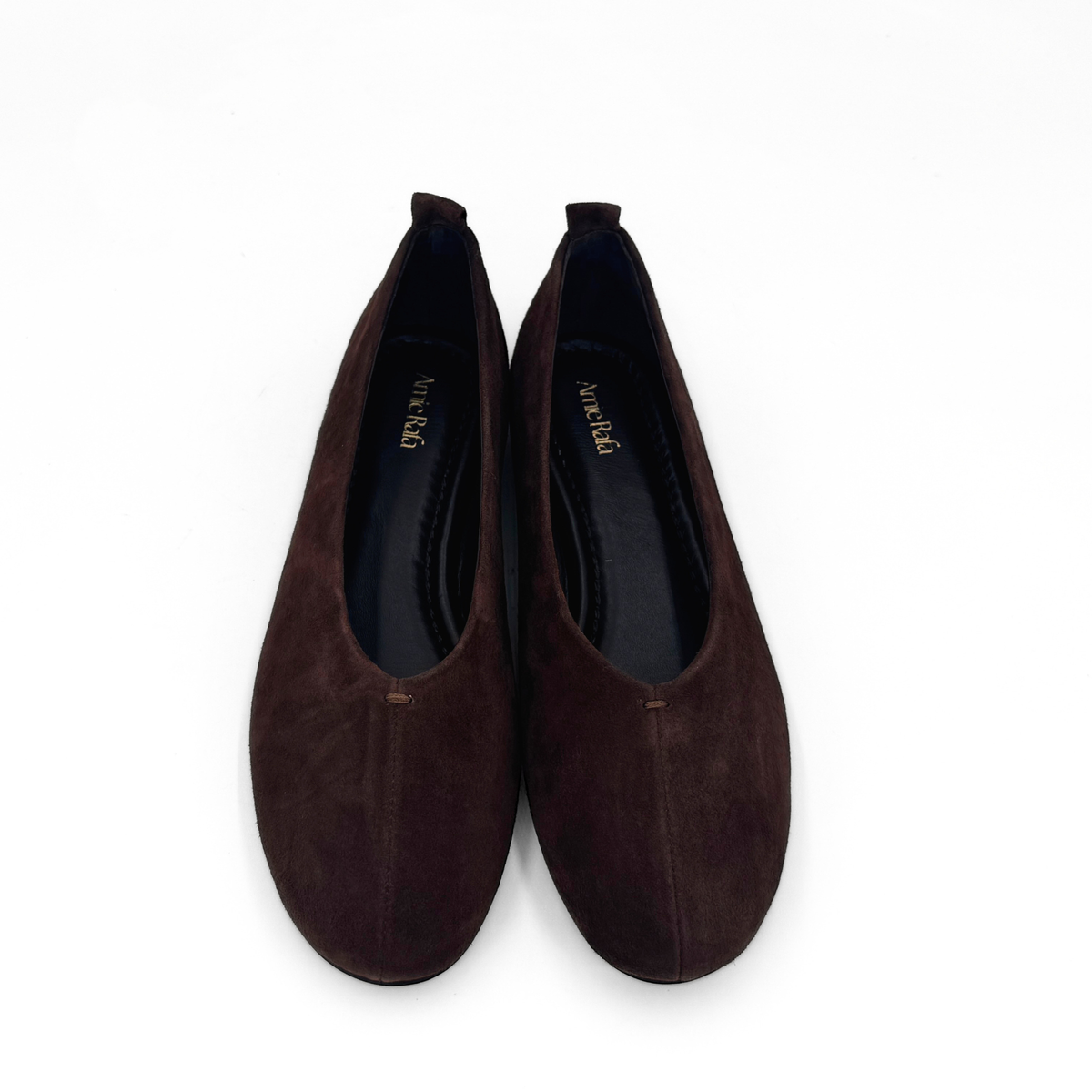 Erika II Suede Ballet Flats - Brown