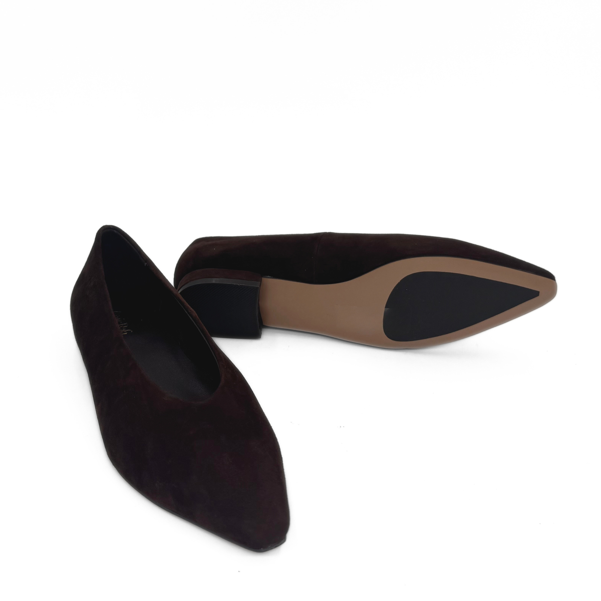 Riley Suede Ballet Flats - Brown Suede