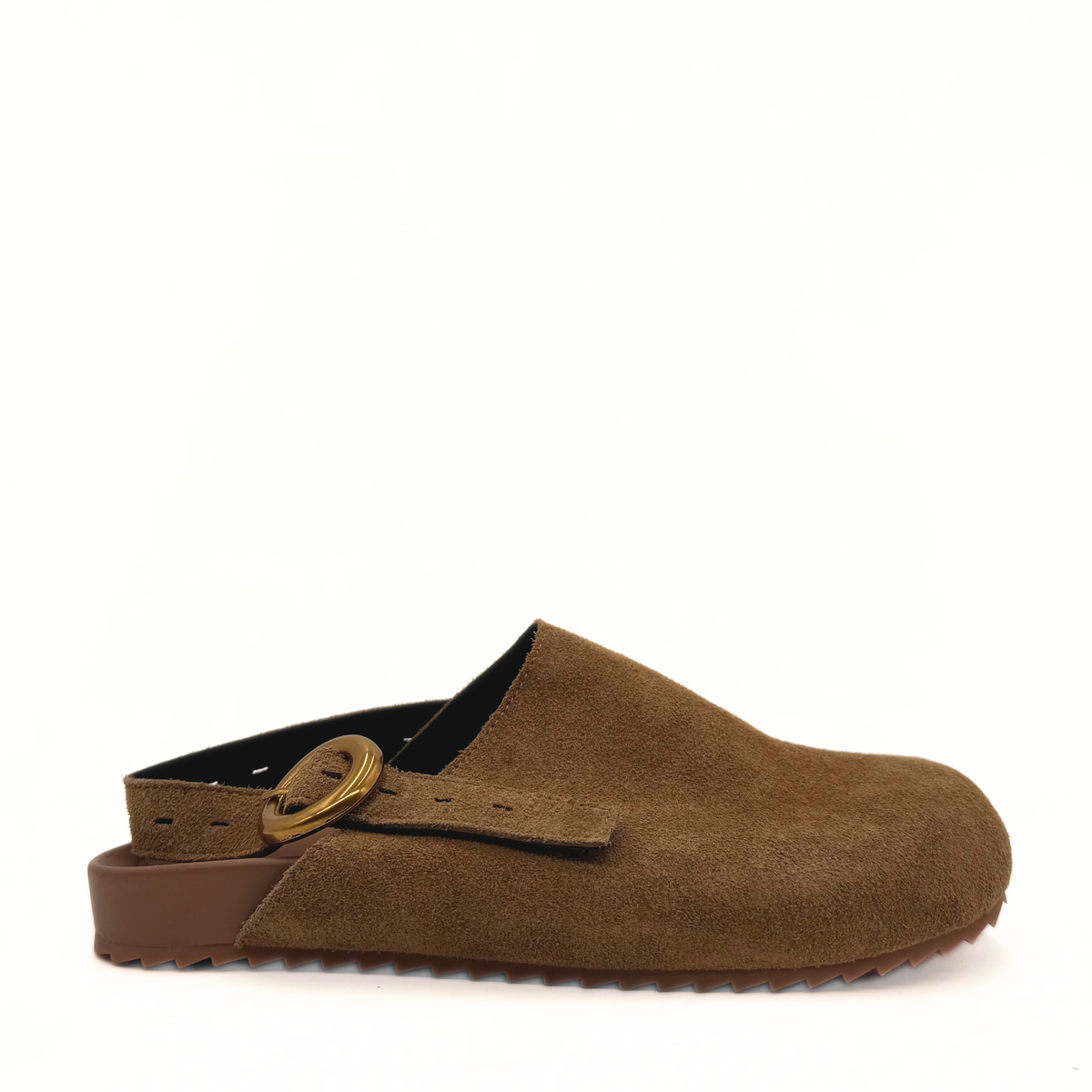 Toni Suede Clogs - Taupe
