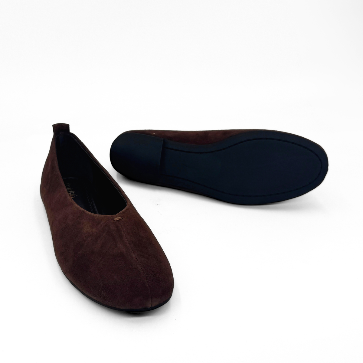 Erika II Suede Ballet Flats - Brown