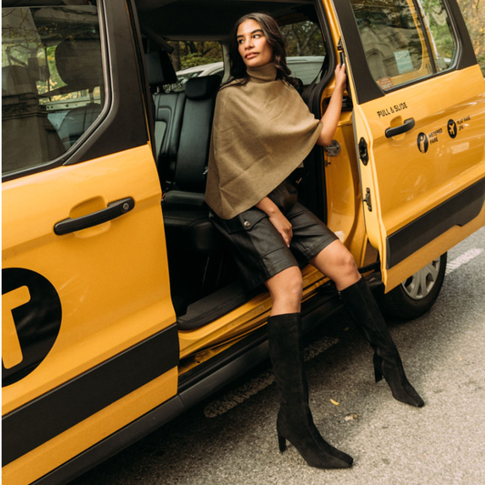 Mishel Suede Knee High Boots