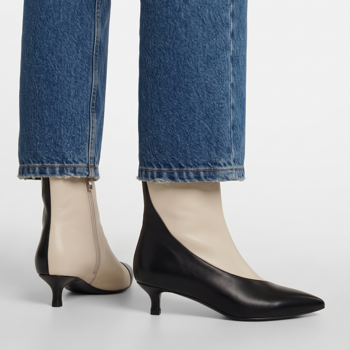Helena Two-Tone Booties