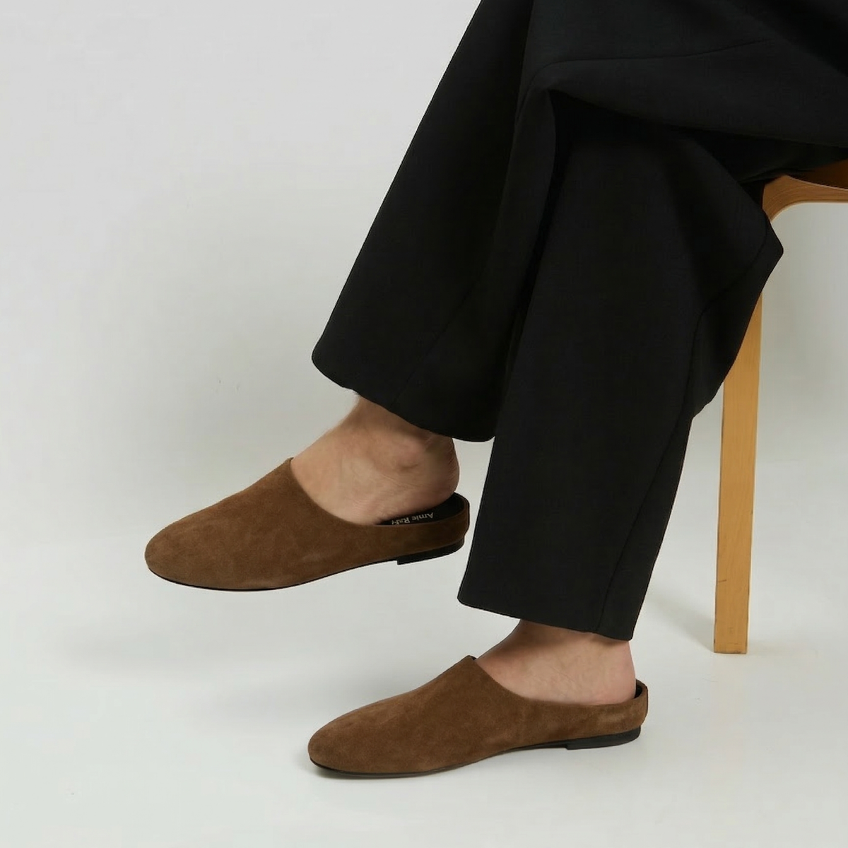 Blade Suede Mules - Taupe