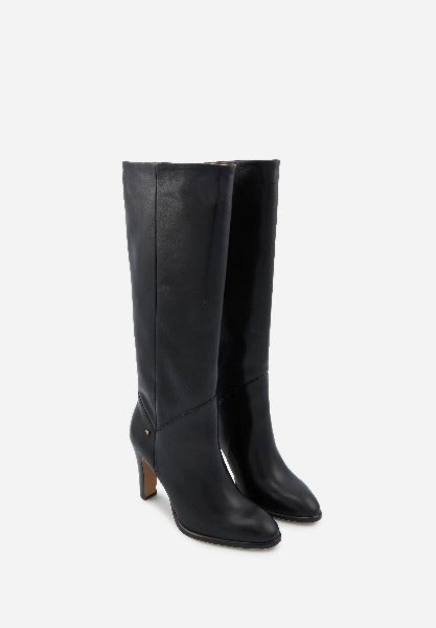 Bons Baisers Paris - Adele Smooth Black Leather Boots