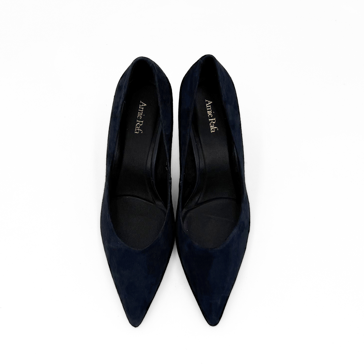 Noreen 90mm Suede Pumps - Navy Suede