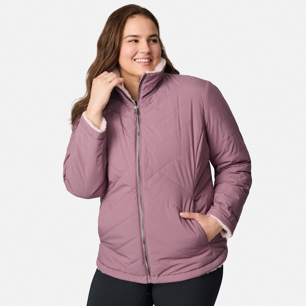 Women's Plus Size Cirrus Quilted Reversible Jacket