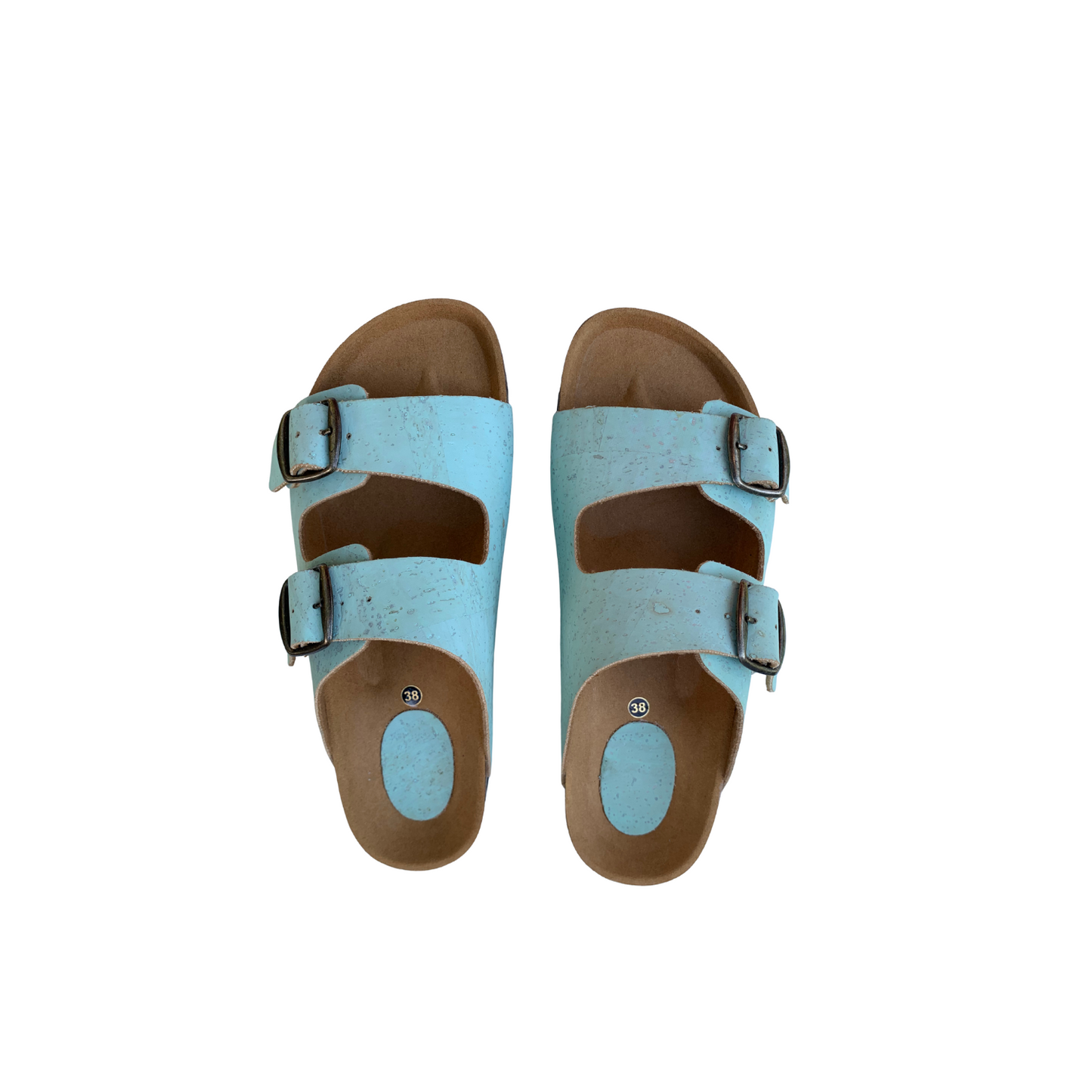 Women's Cork Sandal (Turquoise)