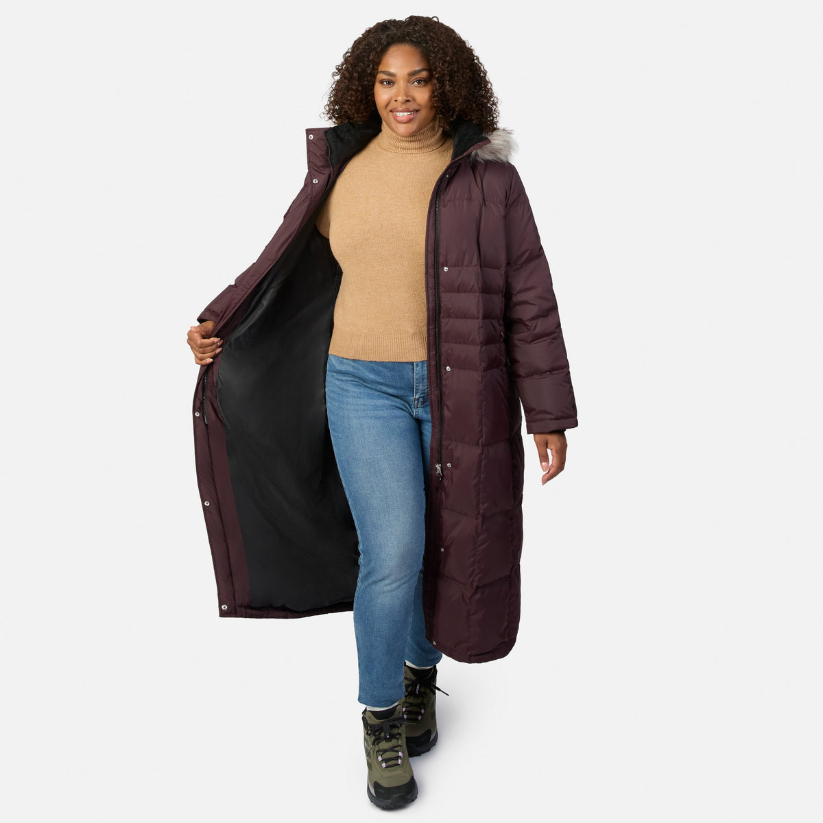 Women's Plus Size Full Length Splendor Down Jacket