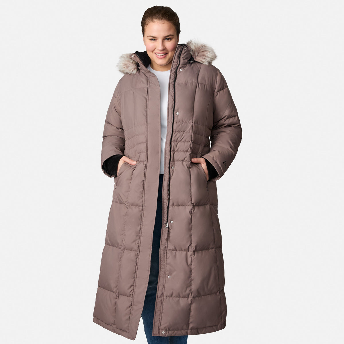 Women's Plus Size Full Length Splendor Down Jacket