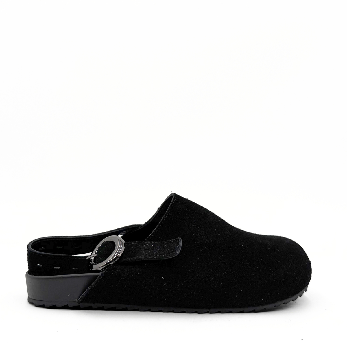 Toni Suede Clogs - Black