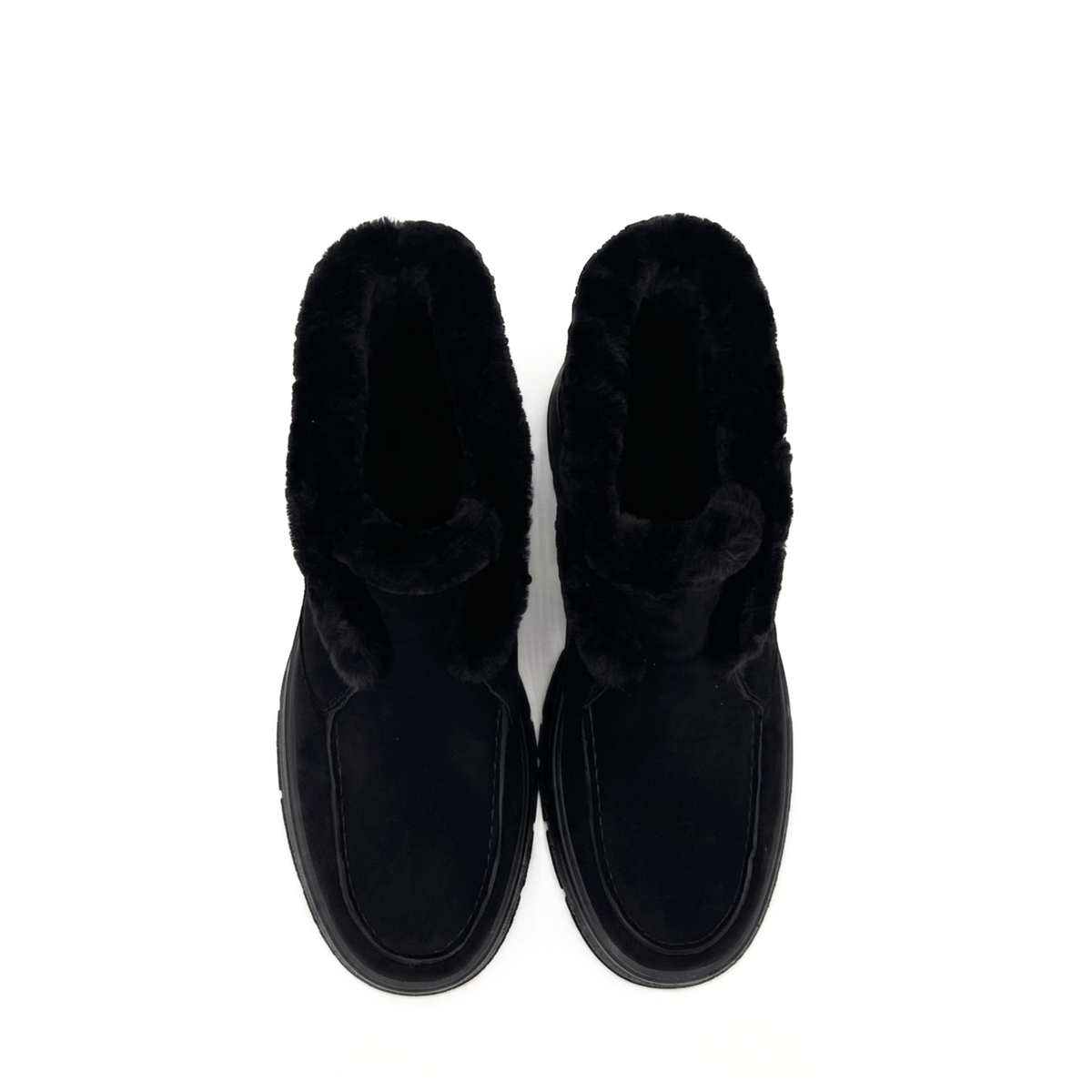 Meredith Suede Shearling Ankle Boot