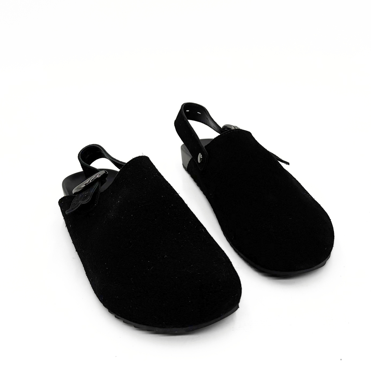 Toni Suede Clogs - Black