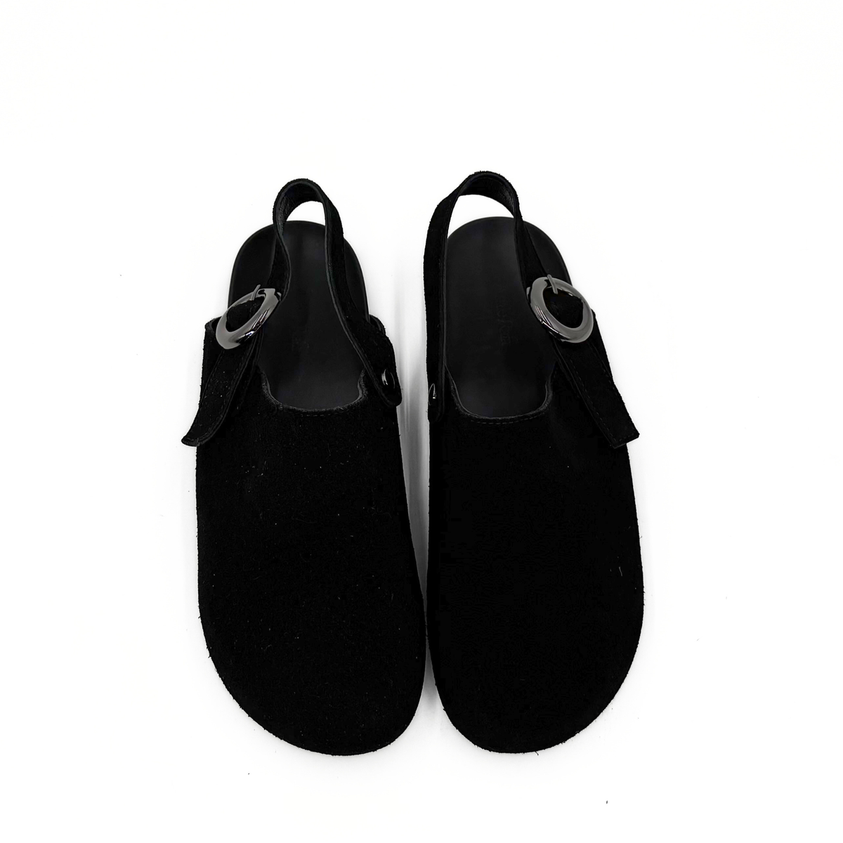 Toni Suede Clogs - Black