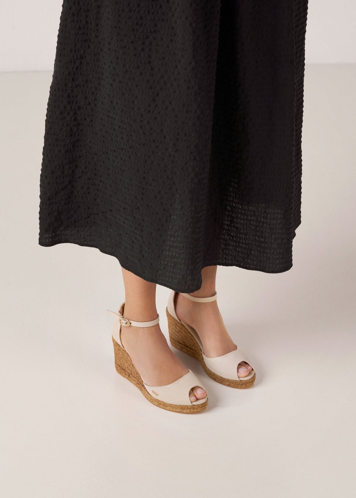 Aiguafreda Canvas Espadrille Sandal Wedges
