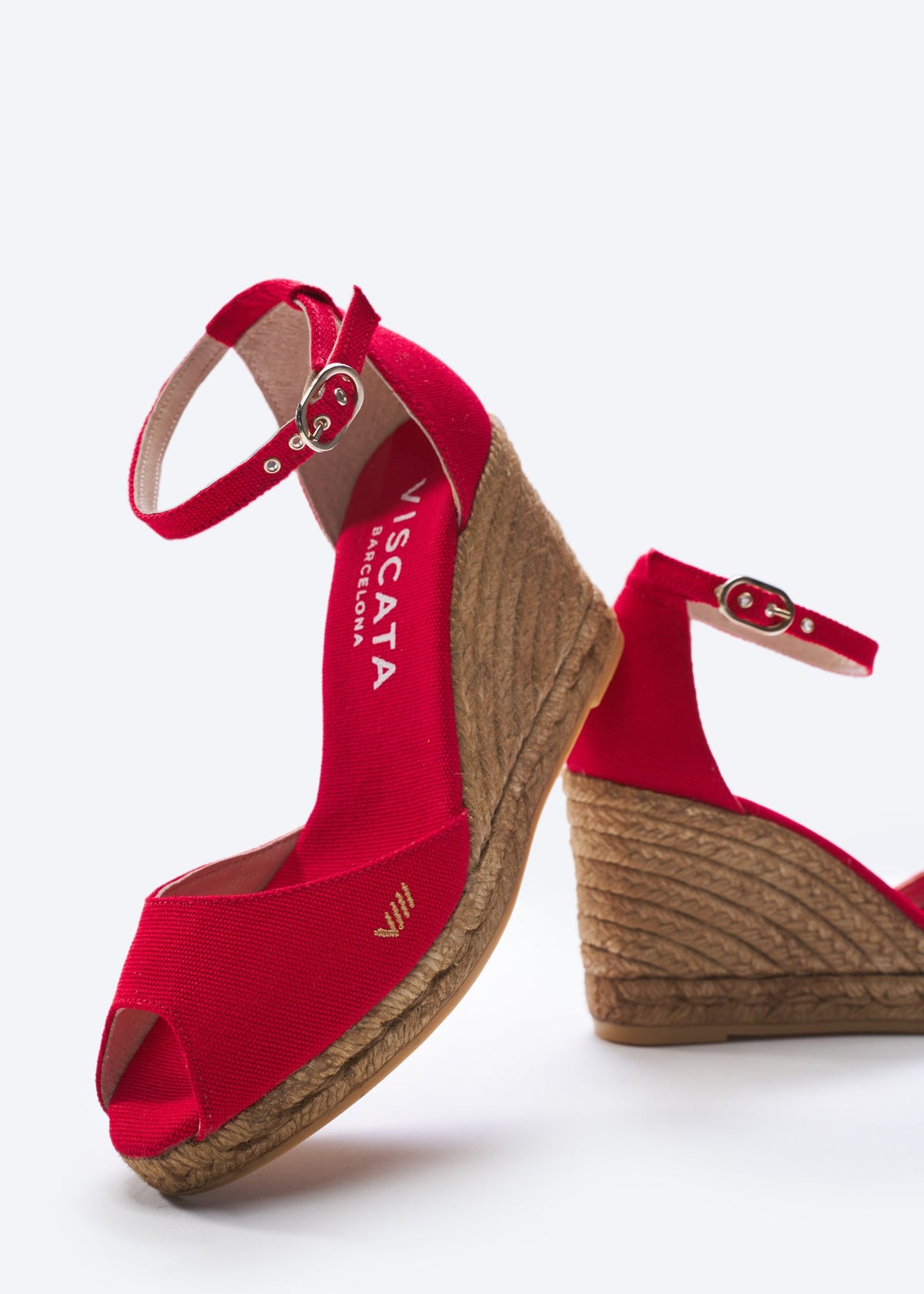 Aiguafreda Canvas Espadrille Sandal Wedges