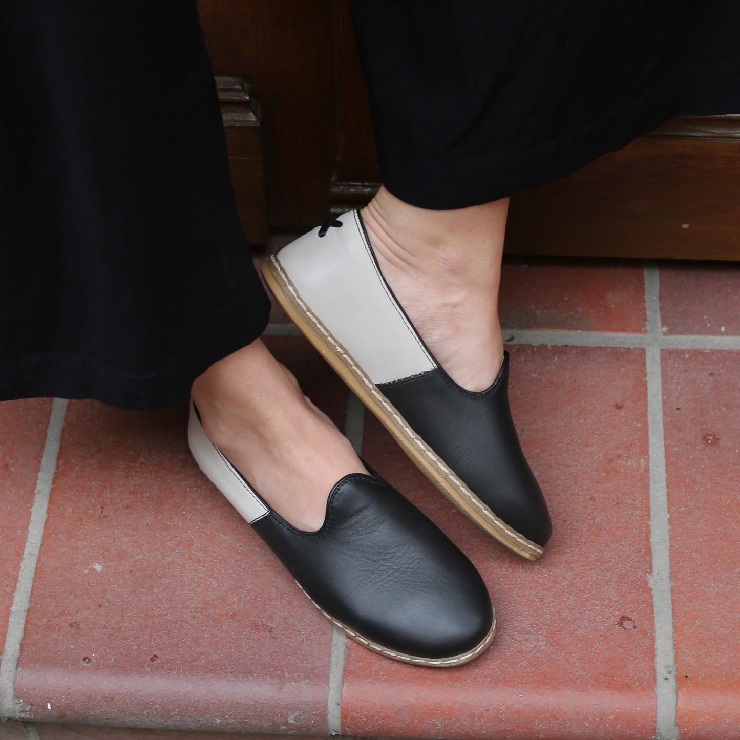 Black & White Slip-On