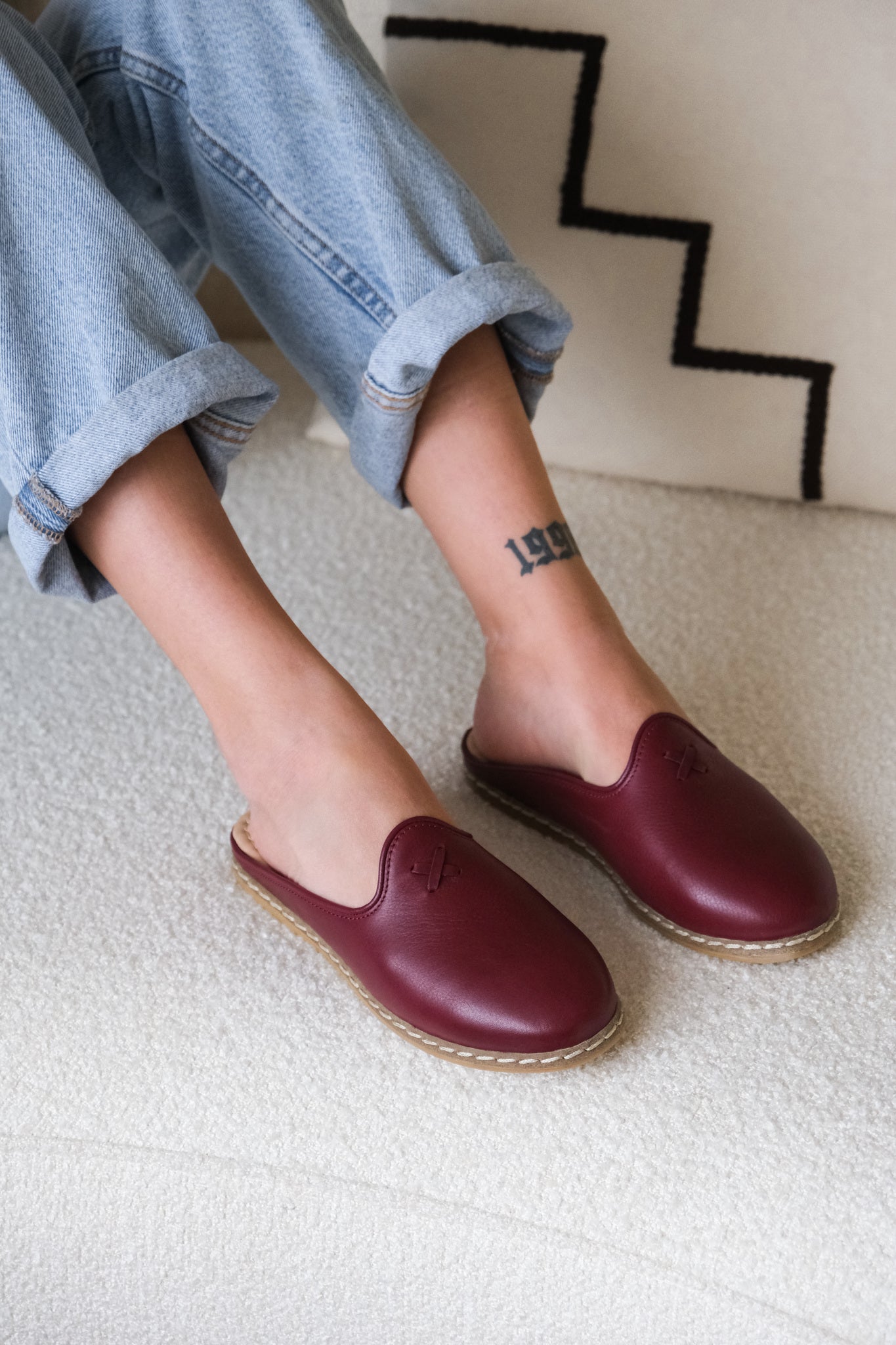 Bordeaux Mule Shoes