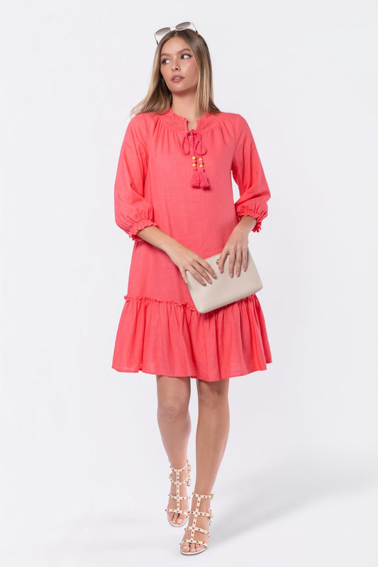 Clio Dress 37" (Pink)