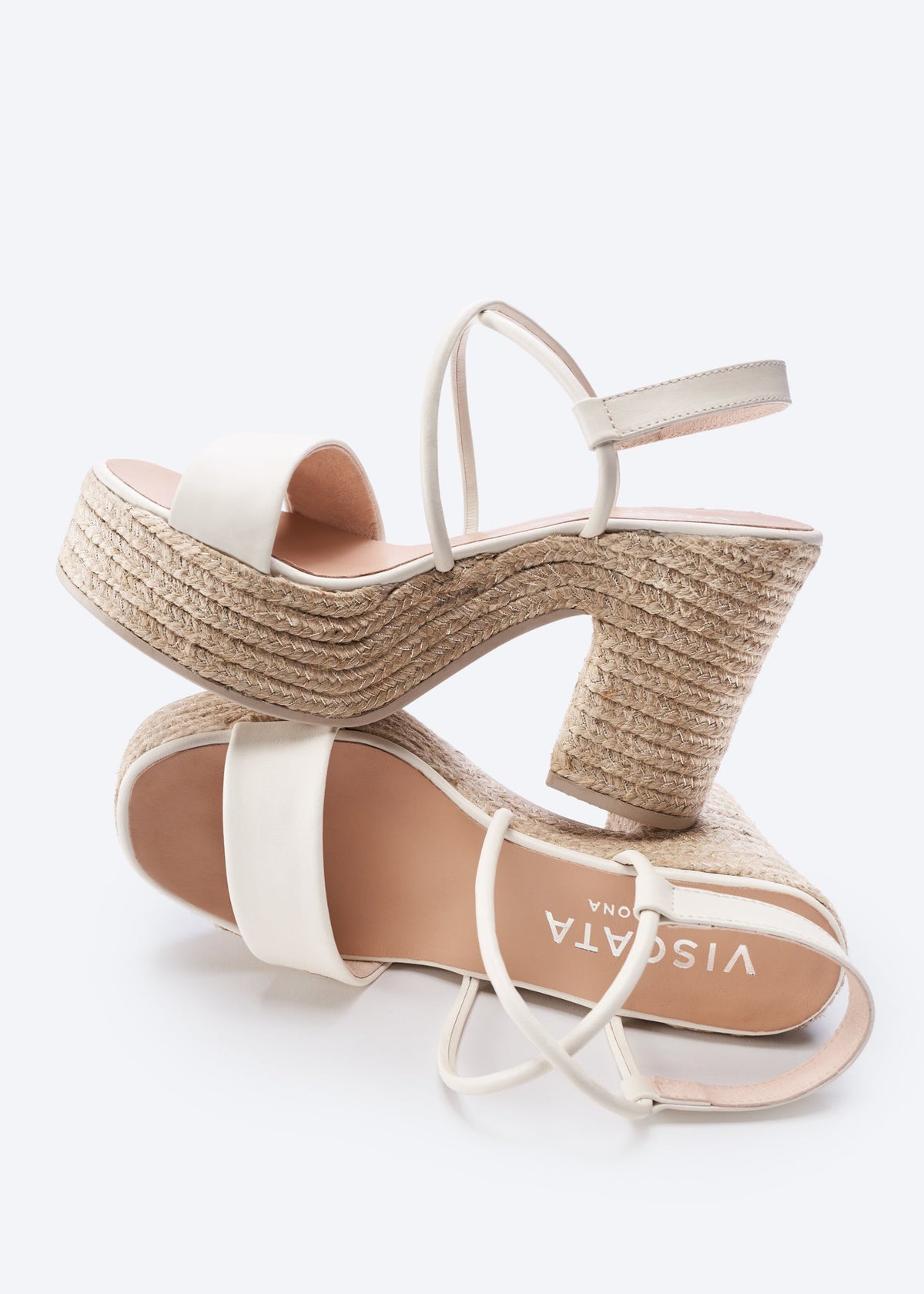 Elia Archive Leather Espadrille Sandal Heels