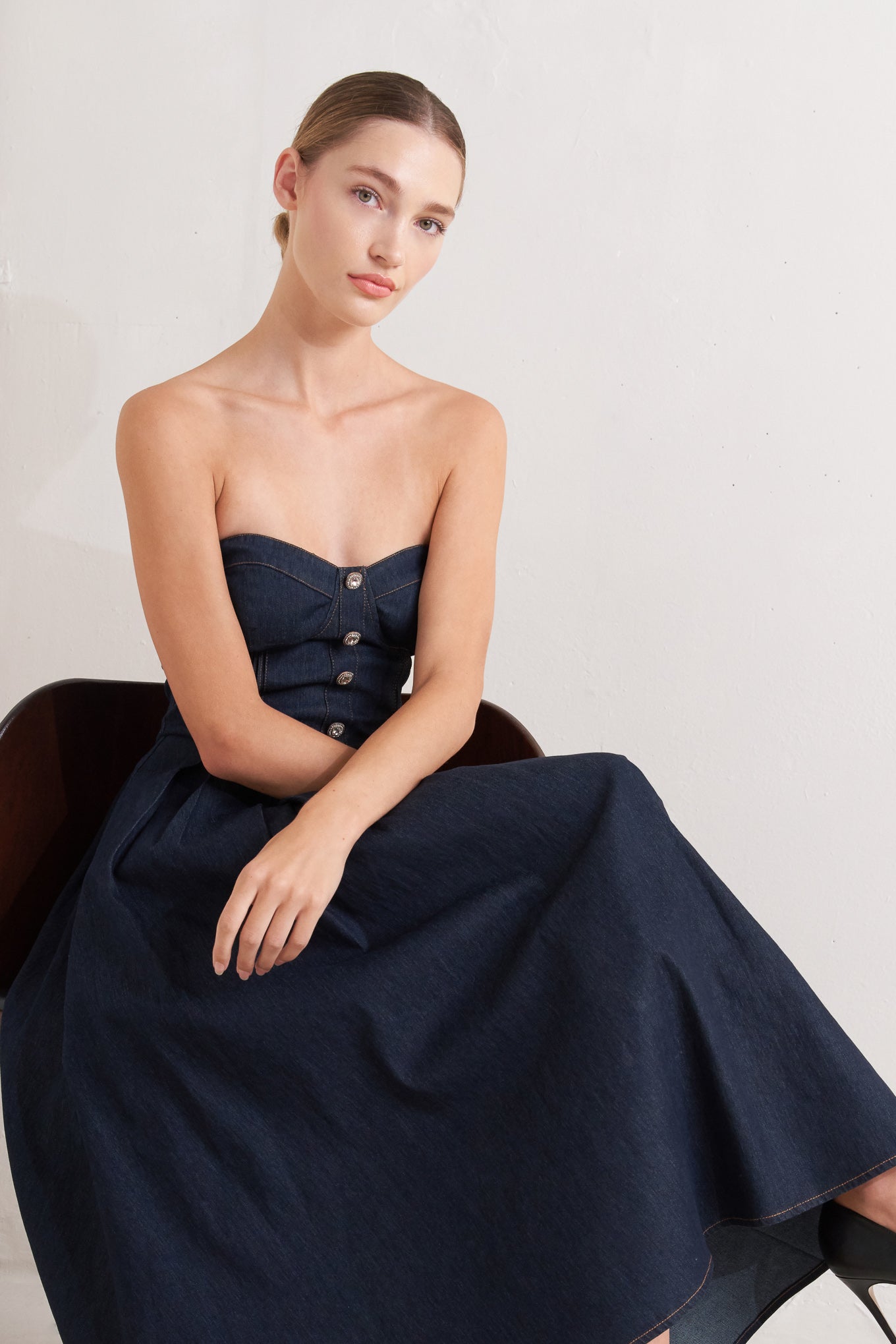 denim corset midi dress Buy River Island Blue 100% Cotton Denim Corset Midi Dress from Next USA