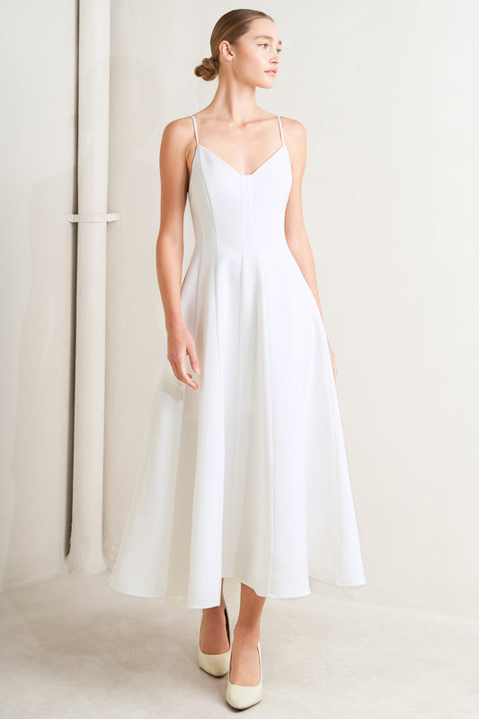 PURE INTENTION WOVEN MIDI DRESS