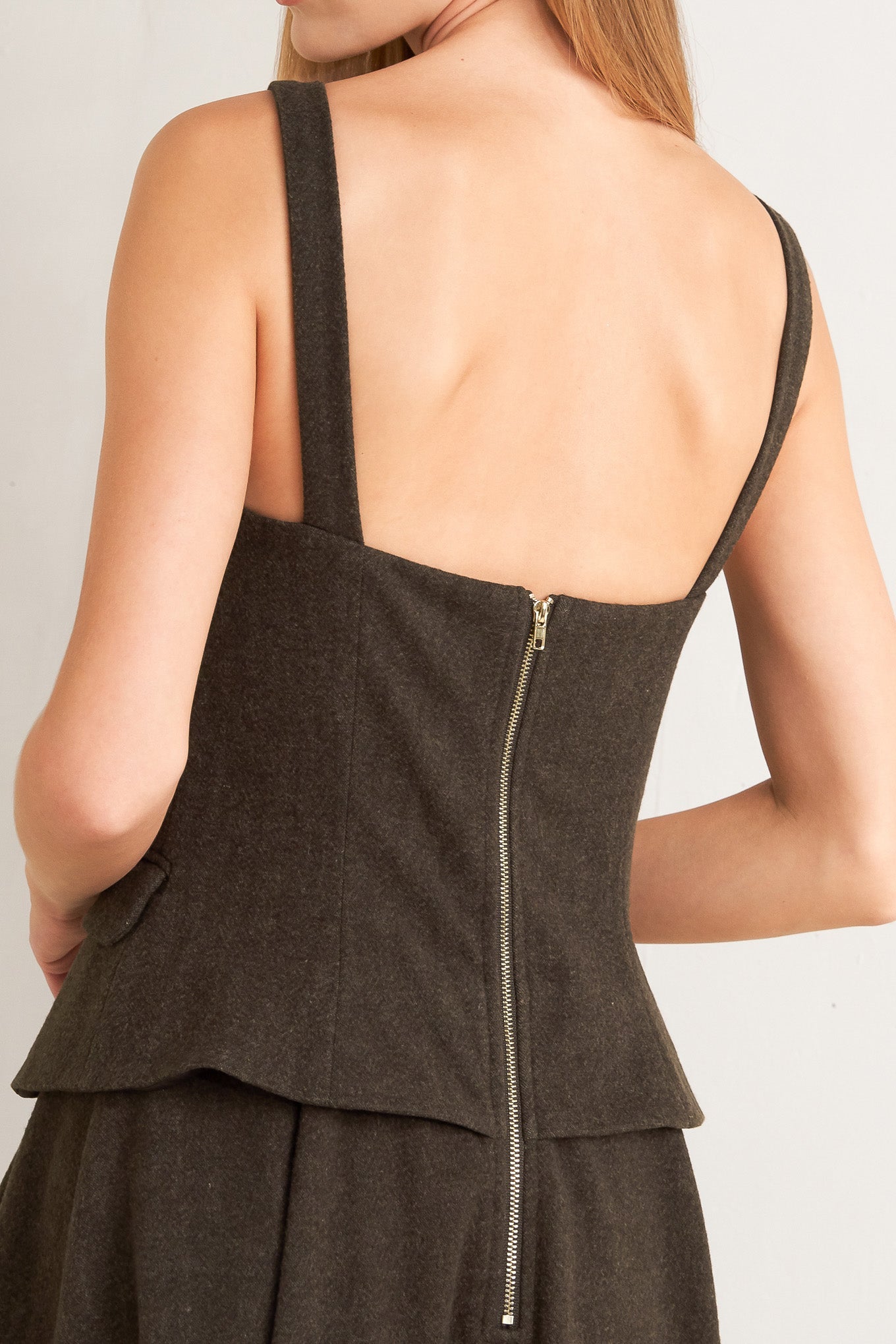 HERITAGE TAILOR WOVEN MIDI DRESS