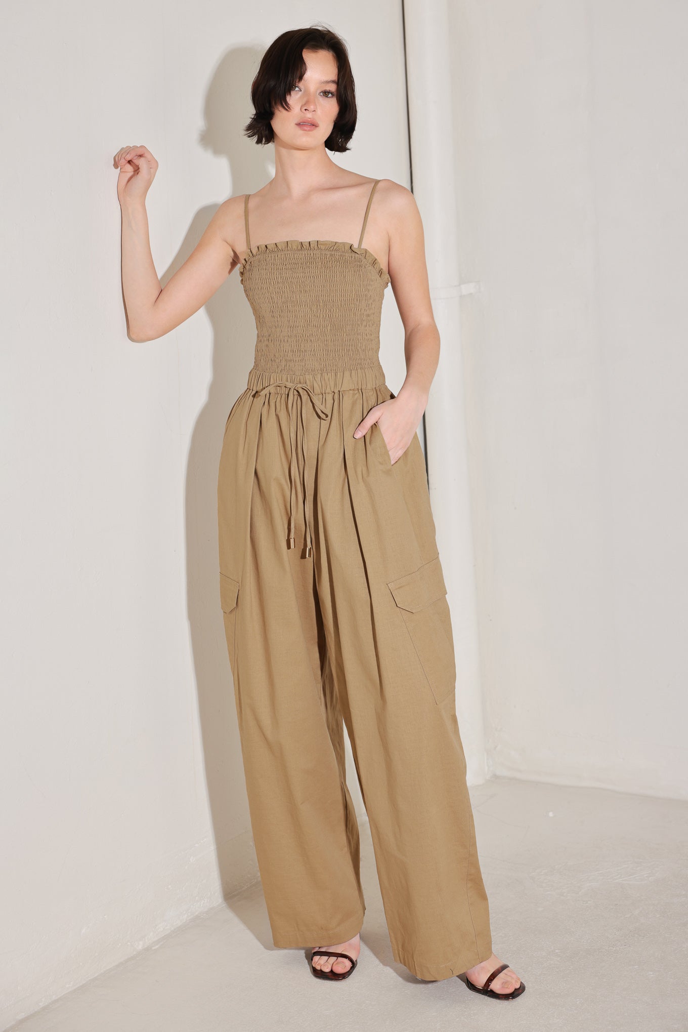 DESERT DAYDREAM WOVEN JUMPSUIT