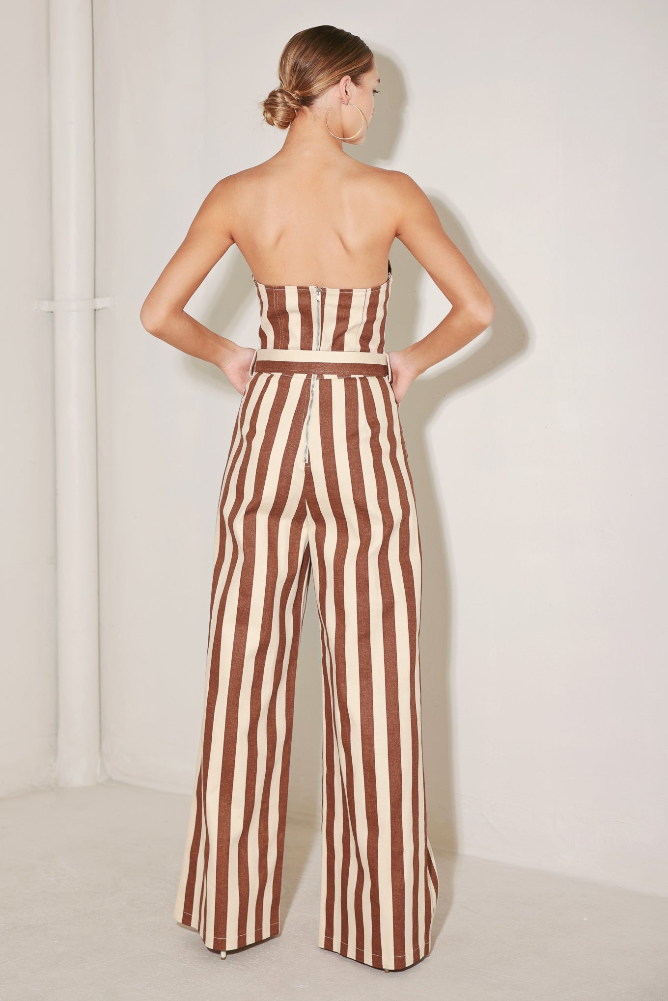GOLDEN STRIPE ERA WOVEN JUMPSUIT